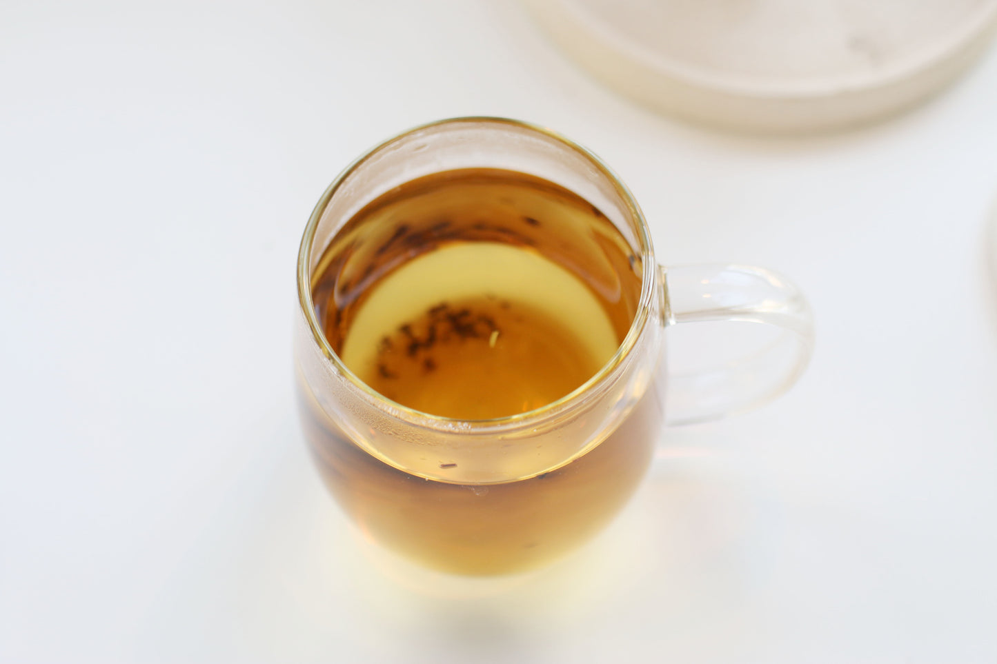 Transparent tea mug